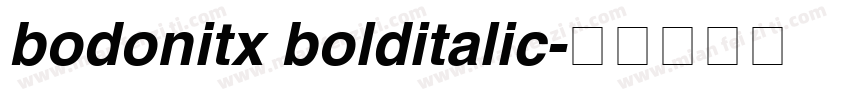 bodonitx bolditalic字体转换